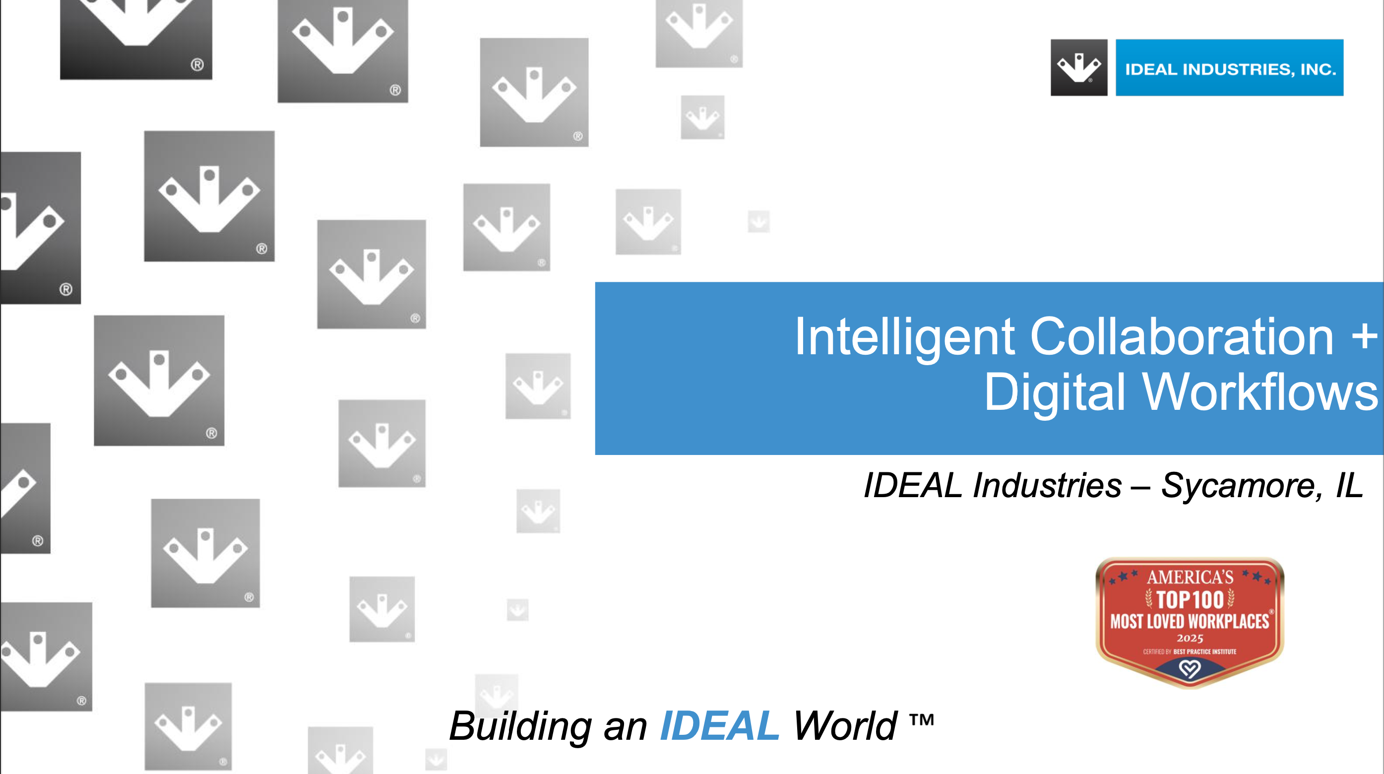 5. Ideal Industries Presentation Slides: Intelligent Collaboration and Digital Workflows thumbnail